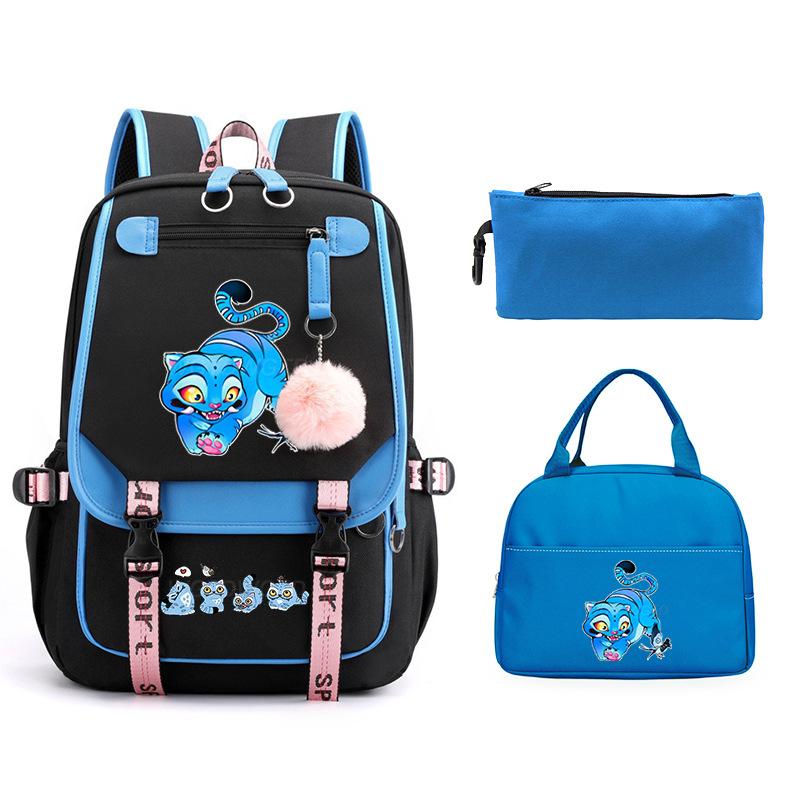 Animation Cartoon Peripheral Printing Children'S Backpack Male And Female Versatile Large-Capacity Student Schoolbag