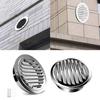 Sturdy Stainless Steel Round Soffit Vent Cover Louvered Grille Portable Accessory for Garage and Apartment Ventilation