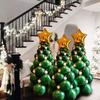 Christmas Tree Balloons Xmas Tree Style Inflated Balloon for Christmas New Year Party Decoration Green Decoration Balloon