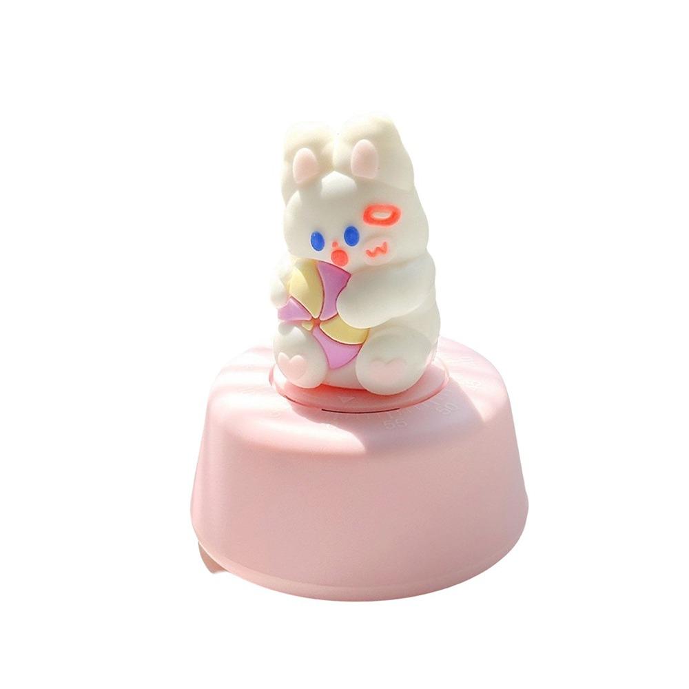 Cute Mechanical Kitchen Timer 60 Minute Cooking Timer Portable Rabbit Timer Reminder Tool
