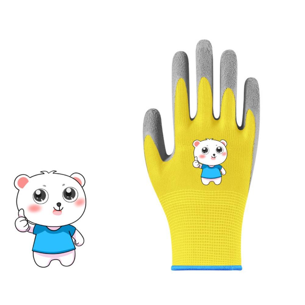 Breathable Kids Garden Gloves Latex Coated Children Protective Gloves Garden Work Gloves For Kids