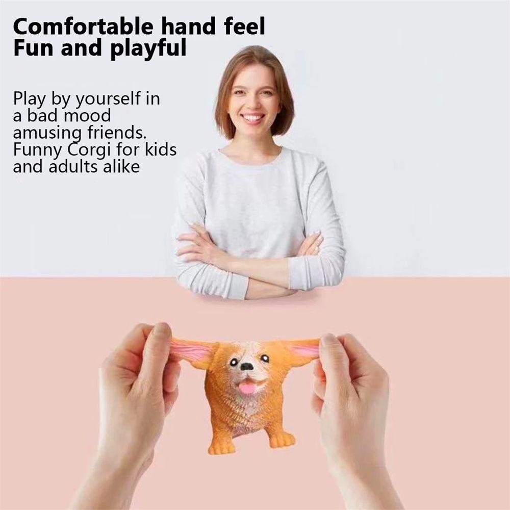 Милая игрушка для снятия стресса у собак, сжимающая игрушку для собак, антистрессовая игрушка для собак, растягивающая игрушку для собак, игрушки для собак-корги