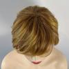 TikTok Wig Women Short Golden Straight Hair Oblique Bangs Synthetic