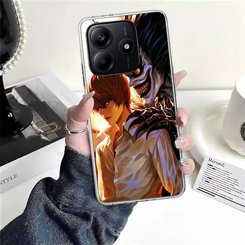 N-Note D-Death Yagami Light Soft Phone Case For Xiaomi Redmi Note 15 14 14S 13 12 Pro Plus 12S 11 11S 11E 10 10S 11T 5G Fundas C