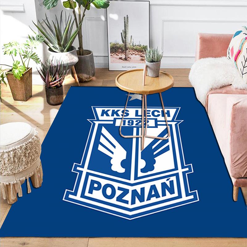 Lech Poznan Pattern Rug Floor Mat for Living Room or Bedroom Soft and Comfortable Carpet a Gift for Birthday and Holiday.