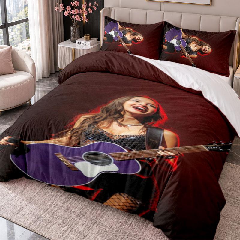 Olivia Rodrigo 3Pcs Bedding Set Duvet Cover With Two Pillowcases For Bedroom Home Decoration