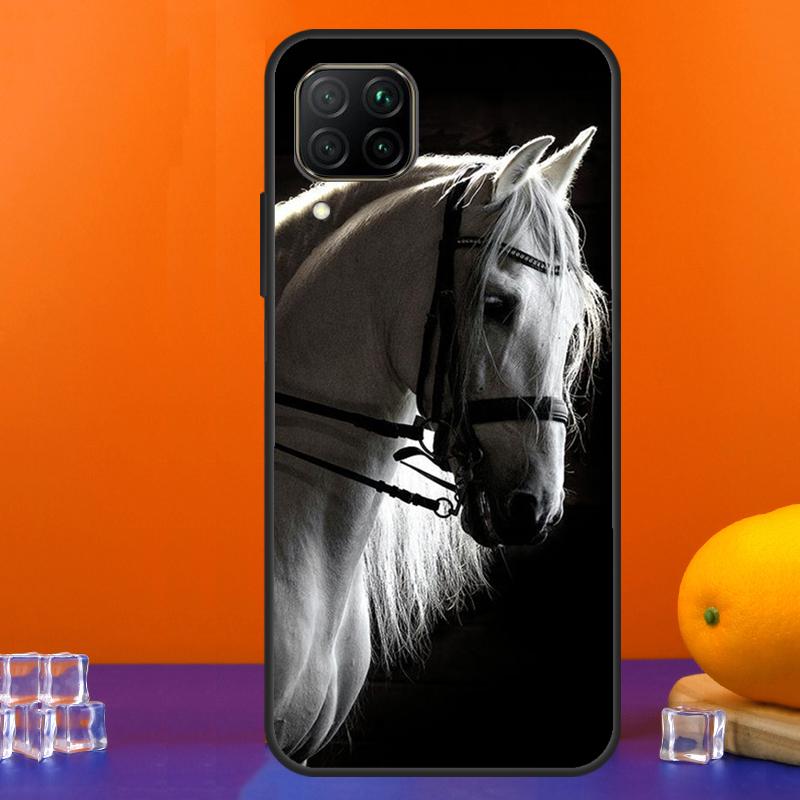 Черно-белый конь Для Huawei Nova 9 10 SE 5T 12i 12s 11i Y91 Y90 Y60 Y70 Y72 Y61 P60 Pro P20 P40 P30 Lite Чехол