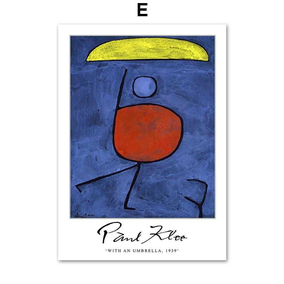 Сюрреализм Аннотация Пауль Клее Цветочный настенный художественный принт Холст Картина Винтаж плакат на скандинавскую тему настенные панно для декора гостиной