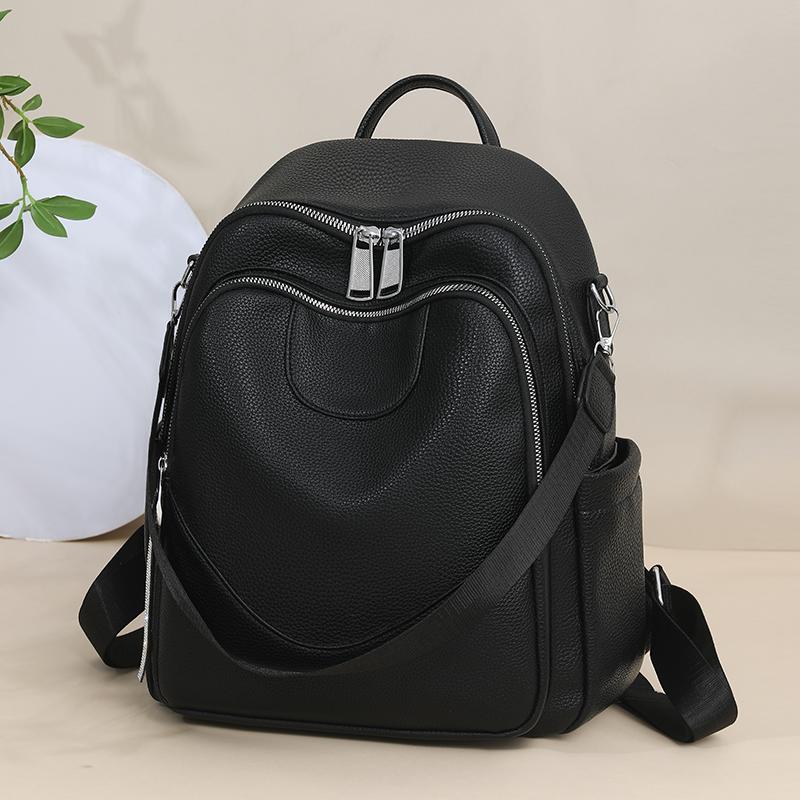 Женский мягкий кожаный рюкзак большой вместимости рюкзак для дальних поездок студенческий школьный рюкзак многофункциональная сумка через плечо