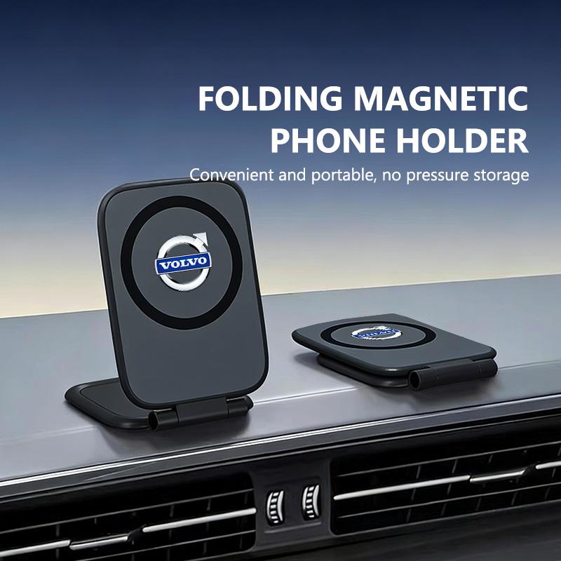 Foldable Magnetic Car Phone Holder Air Vent Dashboard Mount Universal Stand For Volvo V50 S60 XC60 S40 XC40 XC90 V70 XC70 C30