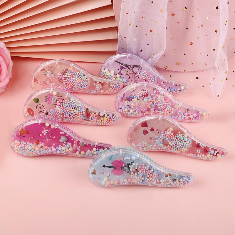 Новая маленькая расческа для ухода за волосами, массажер для головы с изображением единорога, высокое качество, расческа для волос против узлов, милая детская парикмахерская расческа