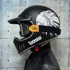 Винтажный полнолицевой шлем Cafe Racer для мотоцикла, ретро-шлем Casco de Moto, одобренный DOT, шлем Capacete Jet для мотоцикла