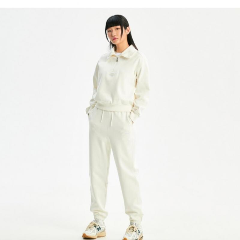 New Balance Футболка с длинным рукавом Rqk Nbnce1W212 64 W Signature Semi Crop Half Zip Up SweatShirt S