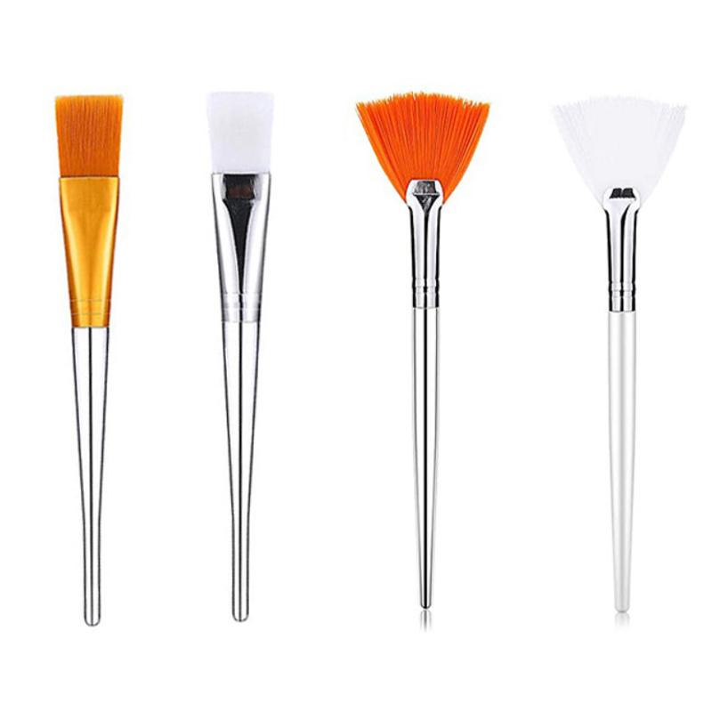 3/4Pcs Practical Facial Brushes Makeup Brushes Soft Portable Cosmetic Tools