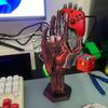 Киберпанк 3D-печатный механический манипулятор Стенд-модель для игрового контроллера