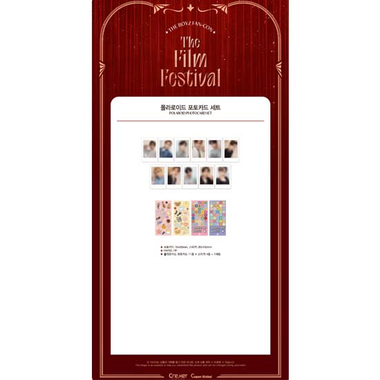 [WITHMUU] THE BOYZ 'The Film Festival Polaroid Photocard Set'