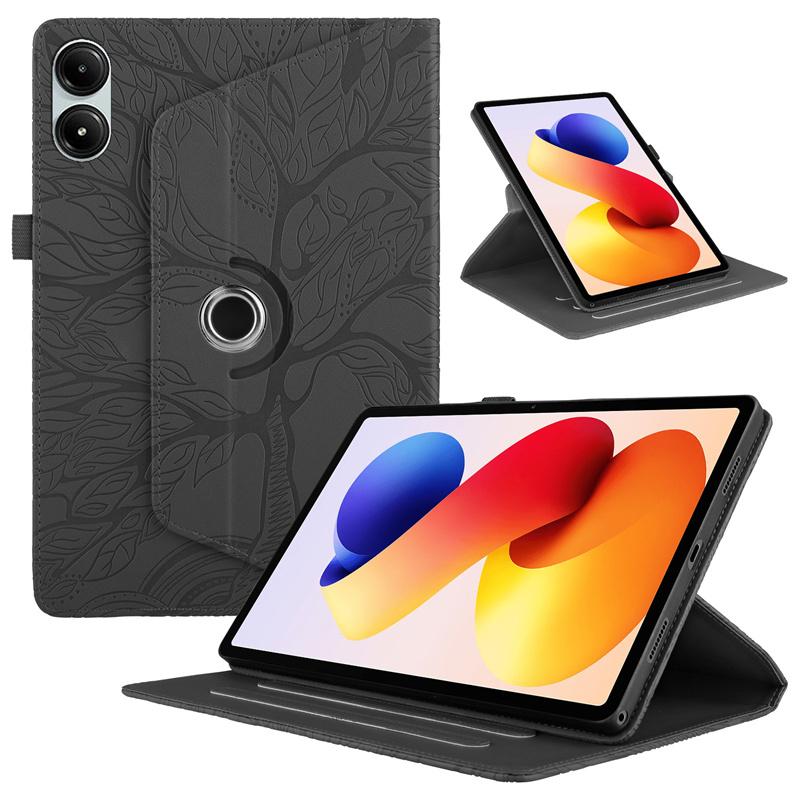 Стильный тисненый чехол-книжка с подставкой 360° для Xiaomi Redmi Pad 2 Pro, 12,1 дюйма