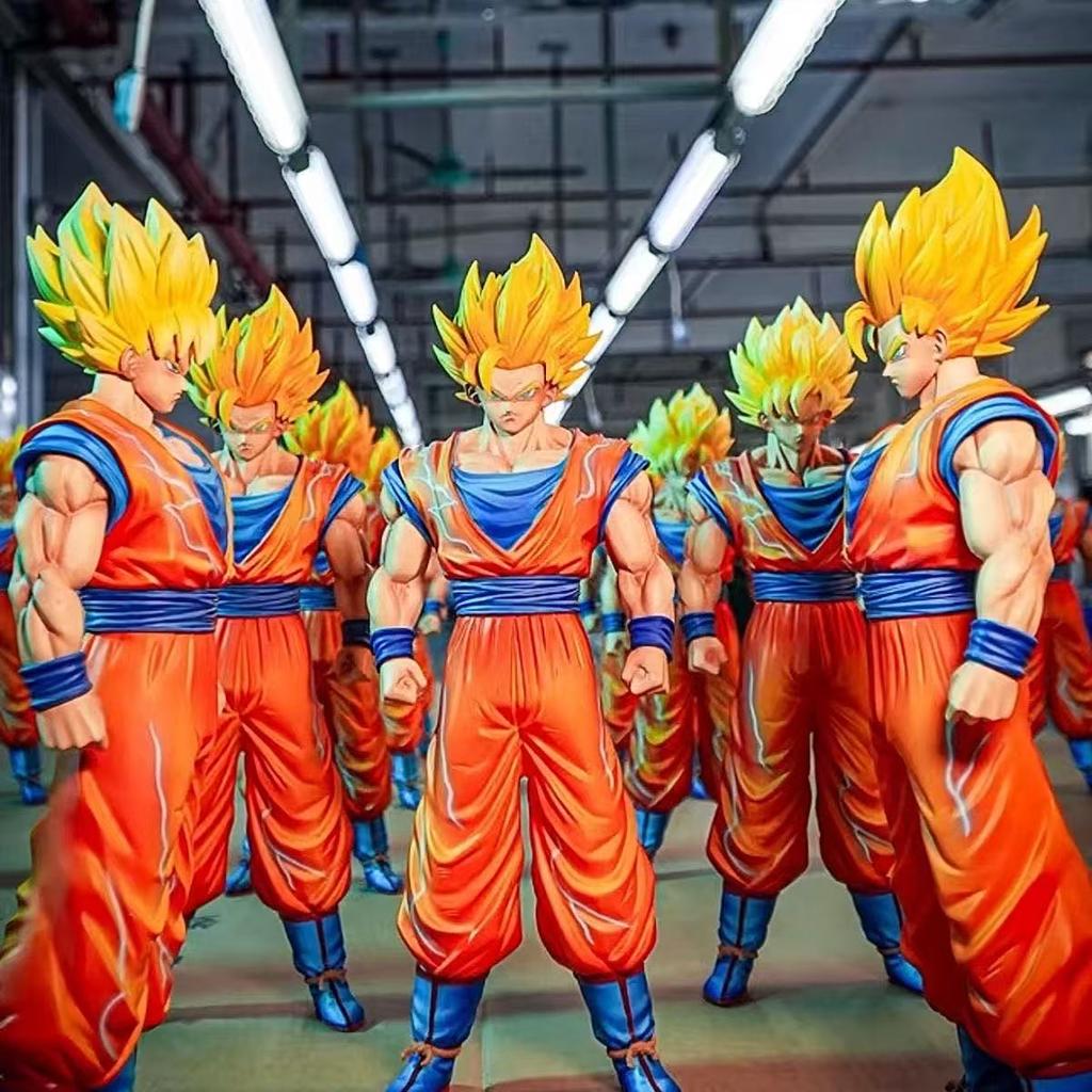 JT Статуя Dragon Ball Z SSj1 Ssj2 Гоку Фигурка Сын Гоку Супер Сайян Фигурки Действия 30см/11.81дюйма Коллекционная Модель Игрушки Подарки