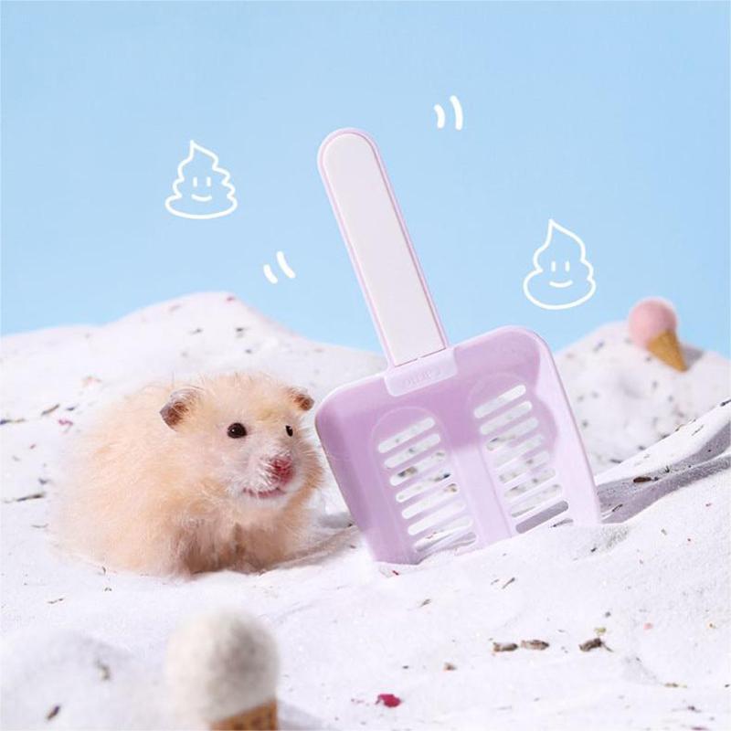 Лопатка для ванны для хомяка Лопатка для купания с песком Инструмент для чистки мелких домашних животных Маленький совок для экскрементов Аксессуары для чистки клеток