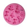 Christmas Snowman Shaped Fondant Silicone Mould Kitchen Baking Chocolate Tools