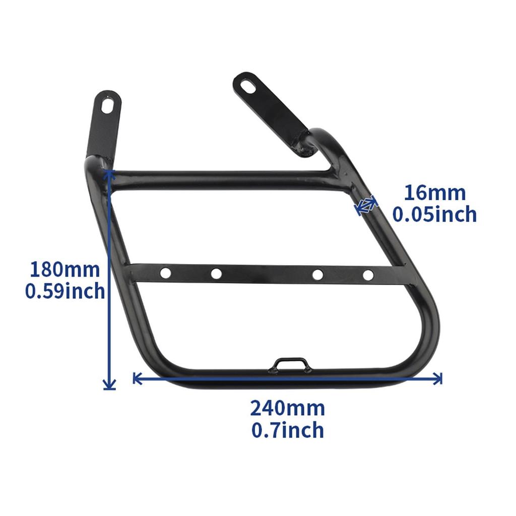 Motorcycle Left Side Saddlebag Side Luggage Carrier Support Rack for Honda CL250 CL300 Enhanced Storage Capacity Rack, High-Strength CL500,