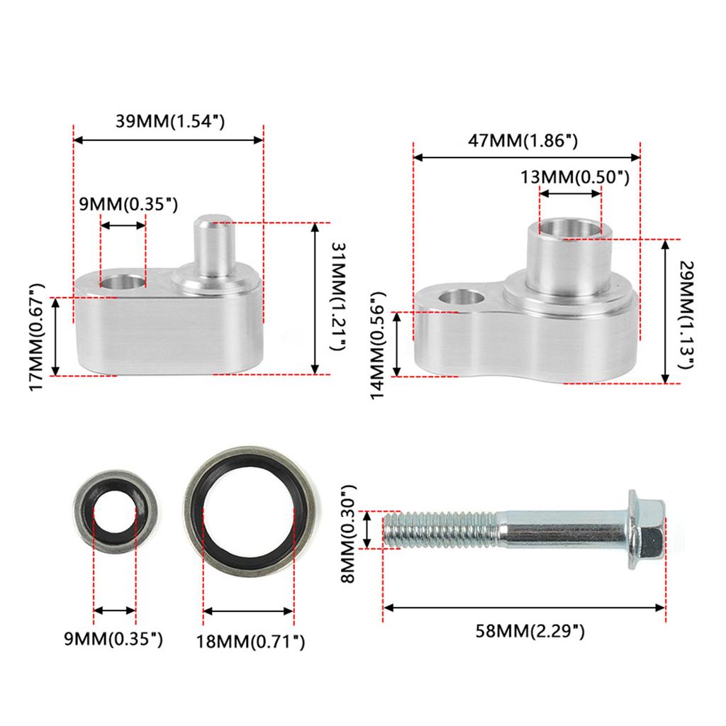Алюминиевый задний блок переменного тока, комплект для отключения линии, терминатор для Trailblazer Traverse Enclave с шайбой, болтом, автомобильные аксессуары
