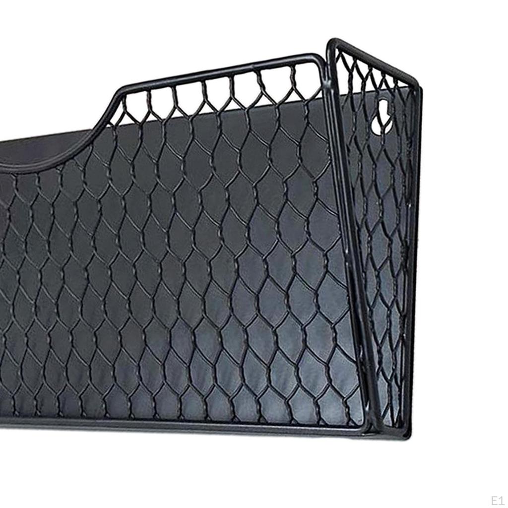 Wall Mounted Mesh File Holder Rack Shelf Iron Newspaper A4 Information