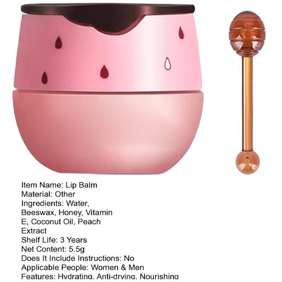 1/2 шт. бальзам для губ с аппликатором, прополис/клубничный аромат, питательный и увлажняющий крем для ухода за губами, против высыхания, удаление омертвевшей кожи, увлажняющий крем для губ