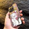 Смешной чехол для телефона с кошкой Мари для Apple iPhone 16 15 Pro Max 13 14 Plus 12 11 Pro plus Матовый