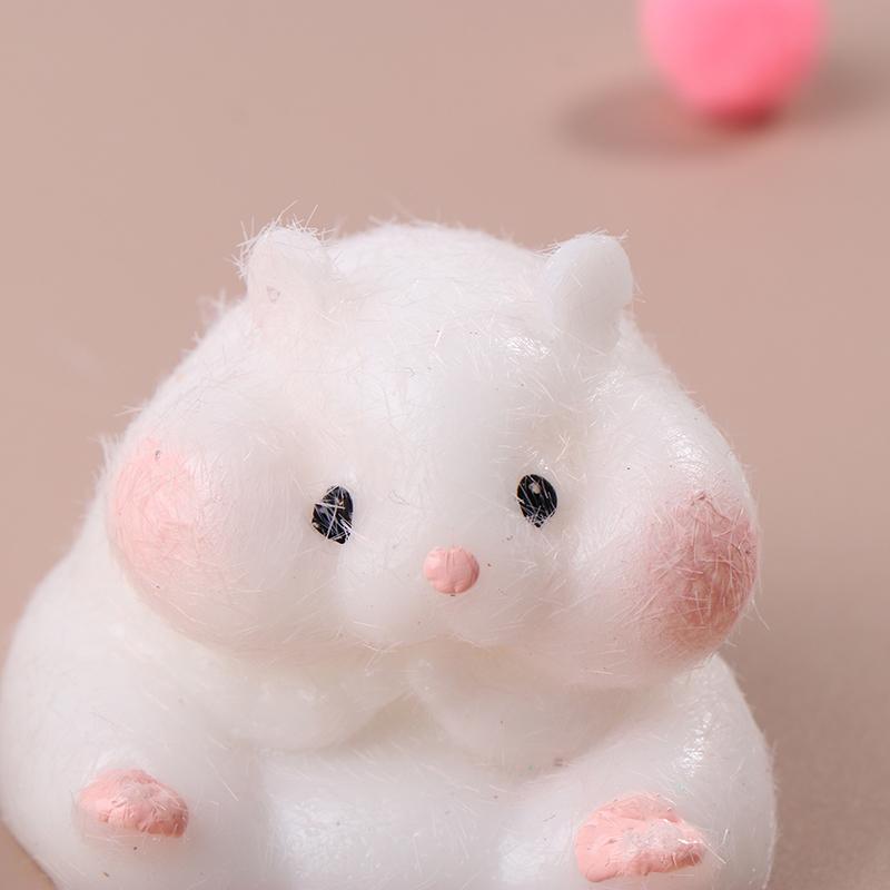 Супер мягкая симпатичная игрушка-имитатор хомяка Q-Bullet Мини-игрушки Kawaii Снятие стресса Сжимаемая игрушка Tpr Декомпрессионная игрушка