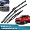 For Mitsubishi ASX 2019-2023 2020 2021 2022 Wiper Front & Rear Wiper Blades Windshield Windscreen Window Brushes 24"+21"+10