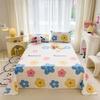 Painted Flowers 100% Cotton Bed Sheet Set Thickened Bedspread with Pillowcases Skin-friendly Breathable High Quality Bedding Set