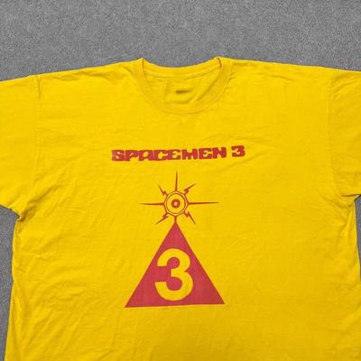 Spacemen 3 Рок-группа Желтая Хлопковая Футболка Полный Размер S-4XL BL848