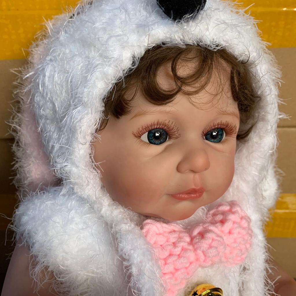 50cm 20Inch 3D Skin With Visible Veins Soft Silicone Reborn Baby Doll Like Real Alive Girls Toy