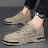 Модные летние новые модные тенденции на открытом воздухе с плоским дном и высоким верхом мужские ботинки удобная и легкая рабочая обувь