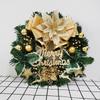 30cm Christmas Wreath with Bow and Pine Cones for Door Decoration