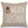 Christmas Decoration Pillow Cover Christmas Gingerbread Tree Pattern Living Room Sofa Cushion Cover Home Farmhouse Decoration