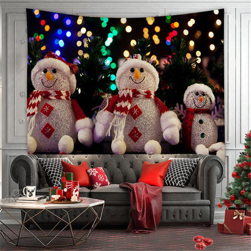 Домашний декор Рождественский гобелен Настенный Гобелен в стиле бохо Kawaii Санта-гобелен Гостиная Эстетическая