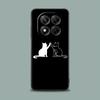 Чехол для телефона для Xiaomi Redmi 15C 14C 12C 13C Redmi Note 15 14 13 12 11 10 Pro Plus 5G 12S Силиконовая крышка Забавный Милый Кот Линейный Рисунок
