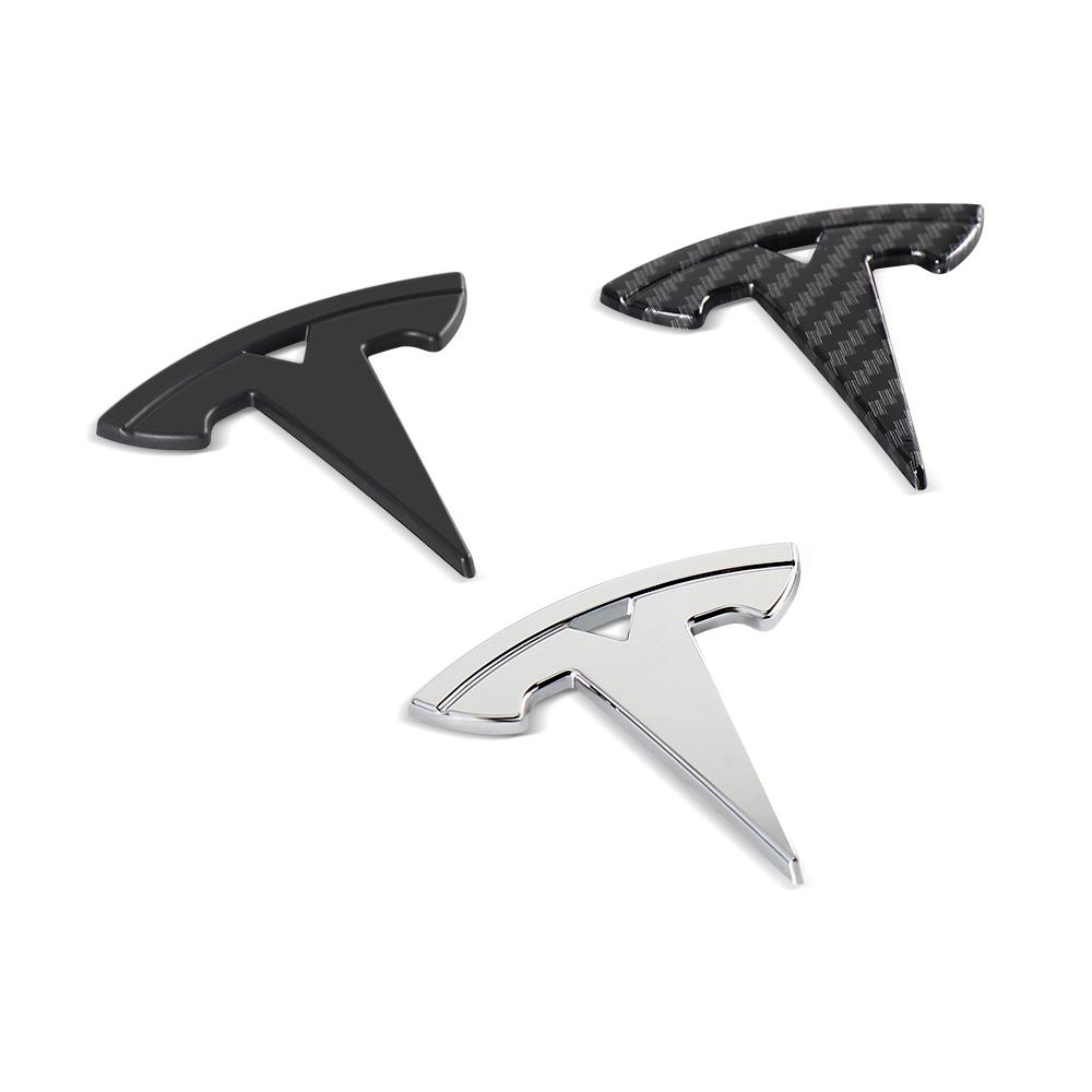 1Pcs Car Steering Wheel Sticker Emblem Logo Decal Badge For Tesla Model S Model X Model Y Cybertruck Model 3 Model Y