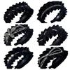 Cloth Women Hair Hoop Wide Wrinkle Headband Fashion Black Hairband  Women