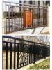 Wrought Iron and Zinc Steel Outdoor Courtyard Protective Fence and Gate Railing.