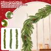 2MChristmas Simulation Needle Cane Decoration Fireplace Christmas Decorations Wreath Christmas Tree Hanging