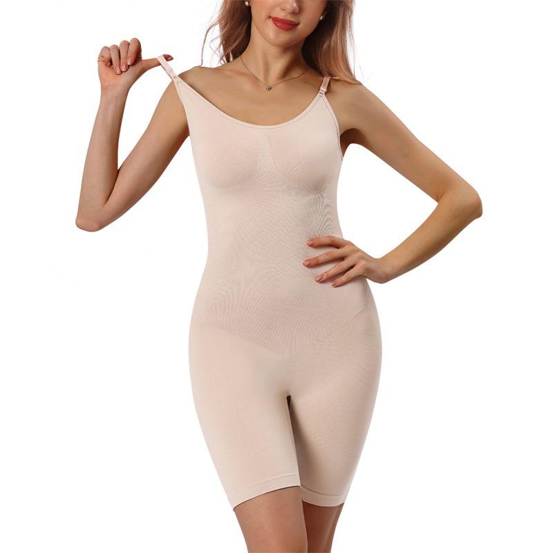 Боди для коррекции фигуры всего тела для женщин, утягивающее живот, шорты для похудения бедер, бесшовное нижнее белье