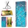 Flip Case for Xiaomi Redmi 13C / Poco C65, Wallet, Sakura Blue