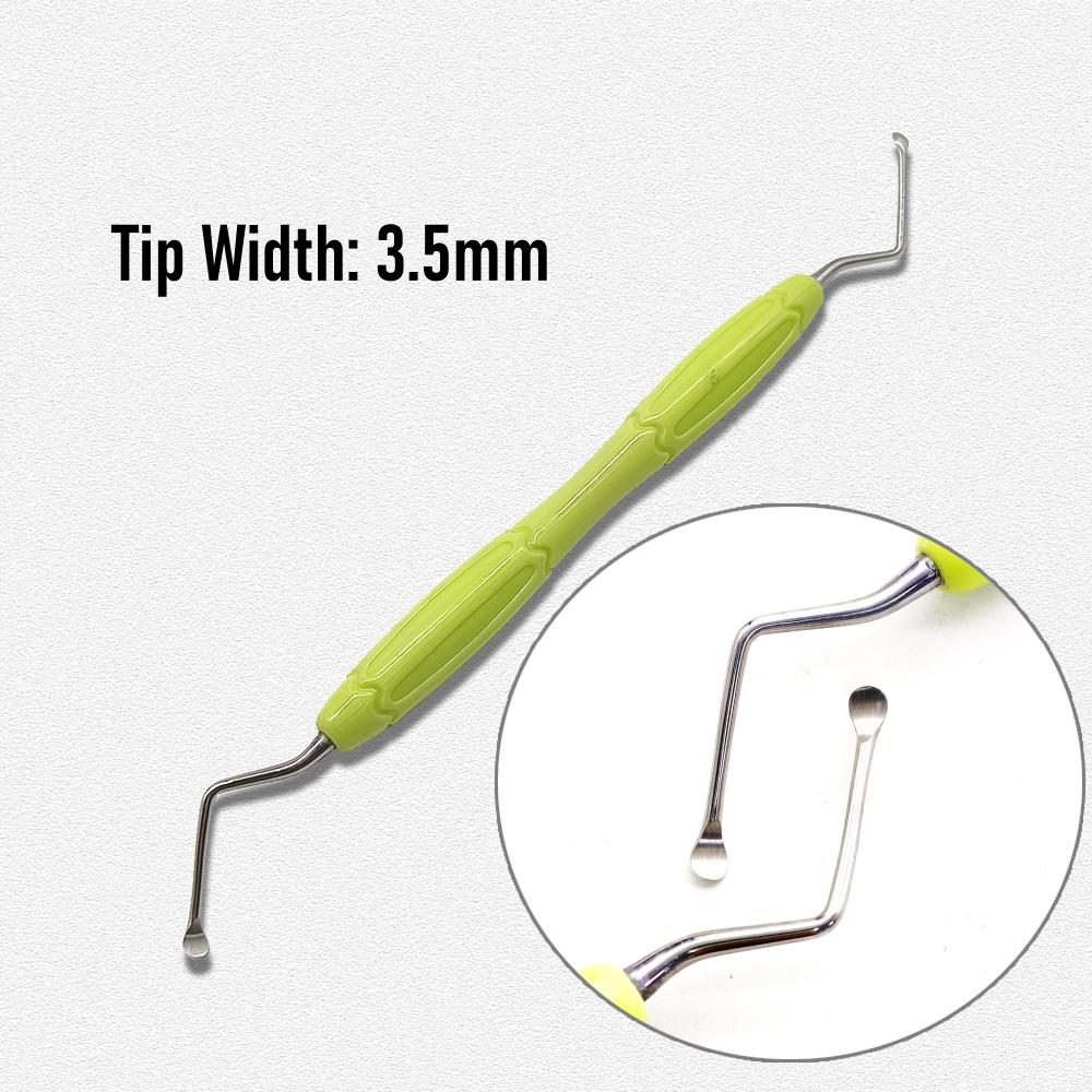 Высококачественная ручка для стоматологического скалера Ложка для чистки зубов Экскаватор Инструменты для реставрации Высококачественный инструмент-ложка с длинным наконечником