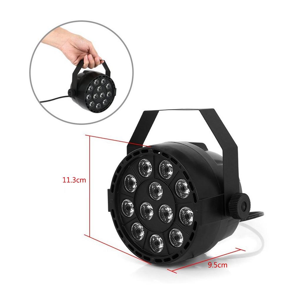 Светодиодный сценический светильник RGBW PAR Lights 12 шт. светодиоды 12 Вт со звуковой активацией, авто