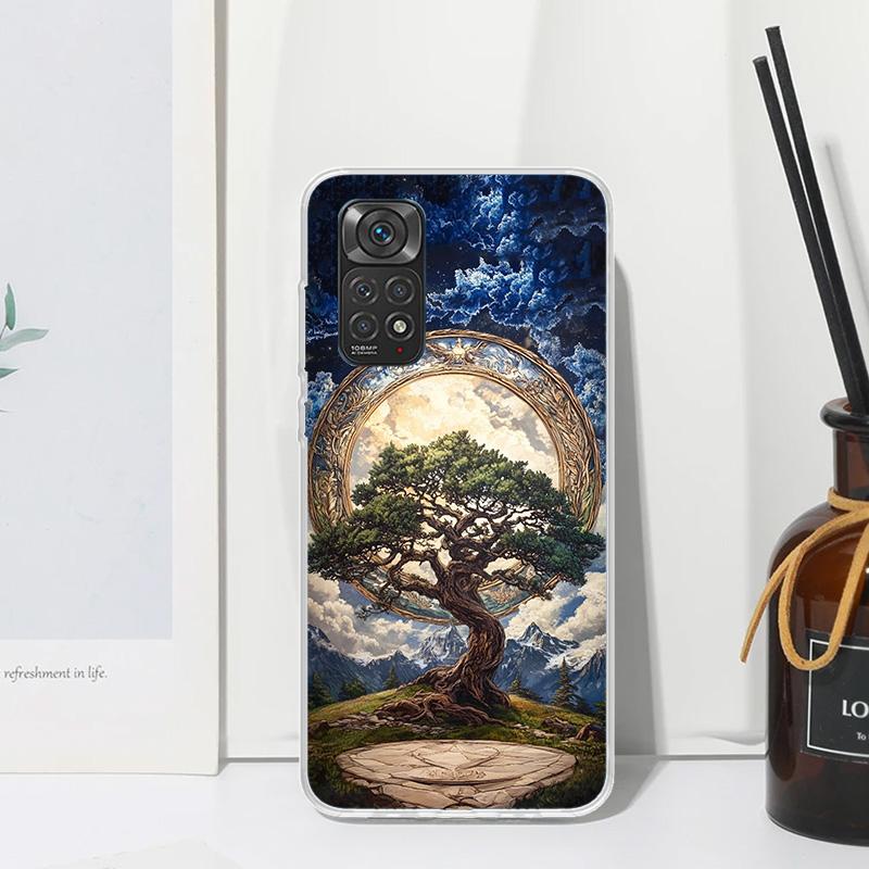 Tree of Life Space Phone Case For Xiaomi Redmi Note 15 13 14S 14 Pro Plus 12S 11S 10S 12 11E 10 11T Art Fundas Back Cover Redmi