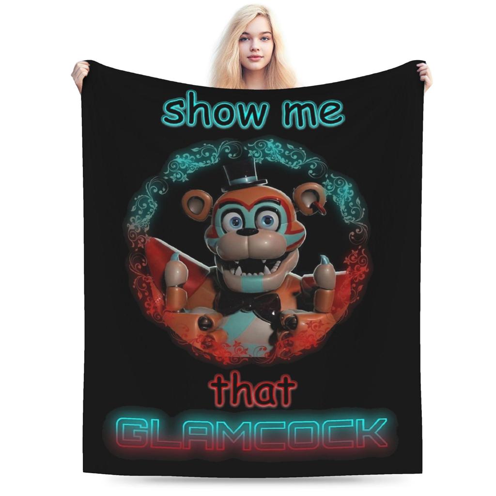 Vintage FNAF At Freddys Bonnie Warm Soft Blanket Camping Plush Throw Blanket Funny Couch Chair Flannel Bedspread Sofa Bed Cover