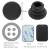 Magnetic Mount Flex Neck Suction Cup Car Phone Mount for Windshield, 360 Adjustable Magnetic Head Universal Cell Phone Holder
